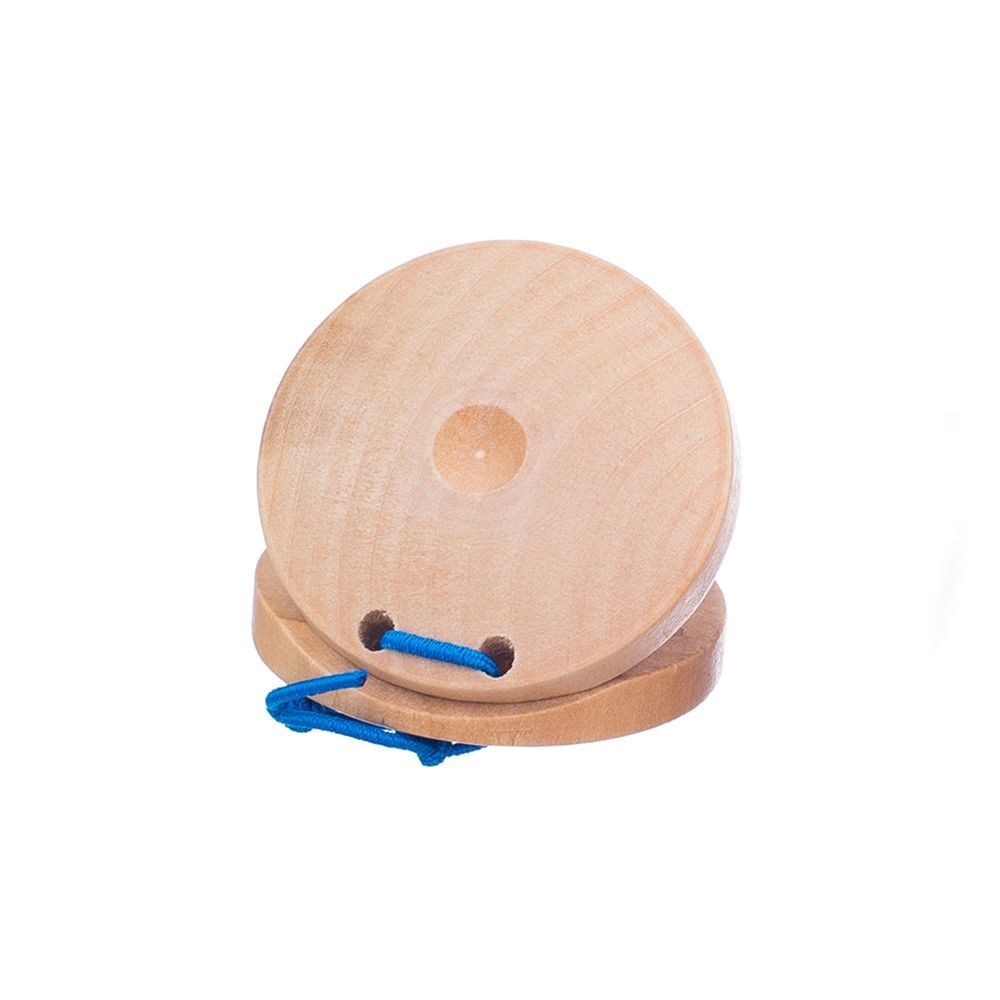 Castanets de madera de percusión, instrumento Musical educativo, desarrollo intelectual del niño, capacidad de escucha, 1 ud.