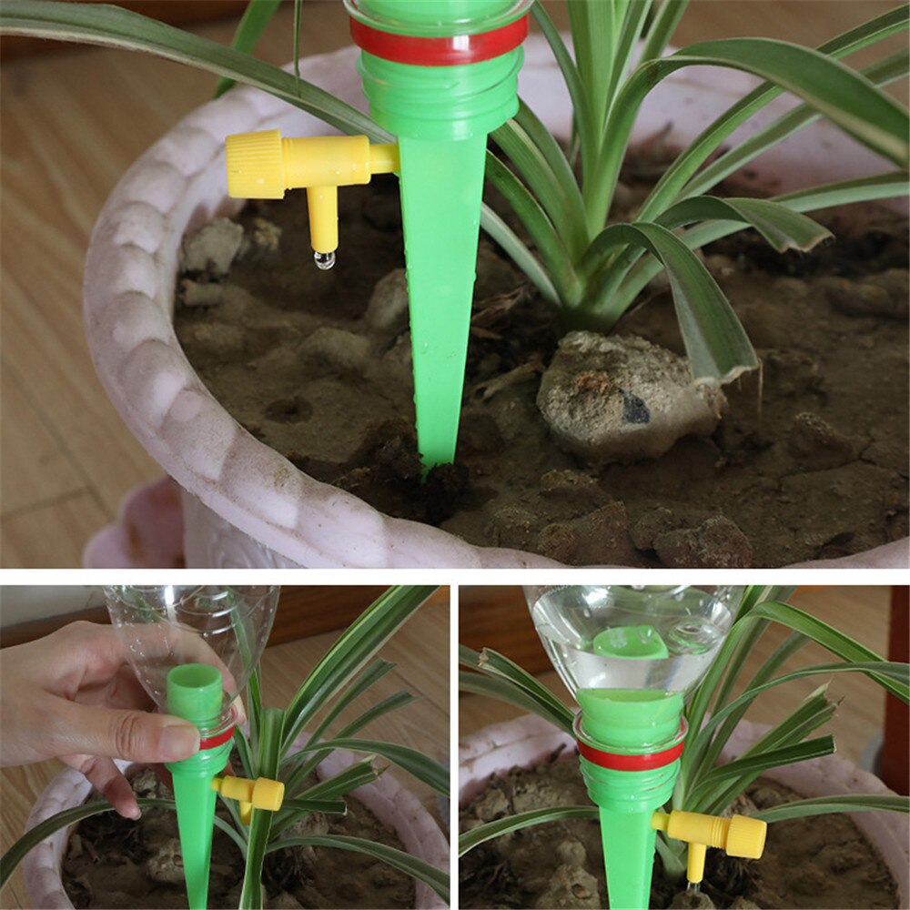 5pcs Garden Automatic Irrigation System Flower Indoor Household Auto Drip Irrigation Watering System Waterer