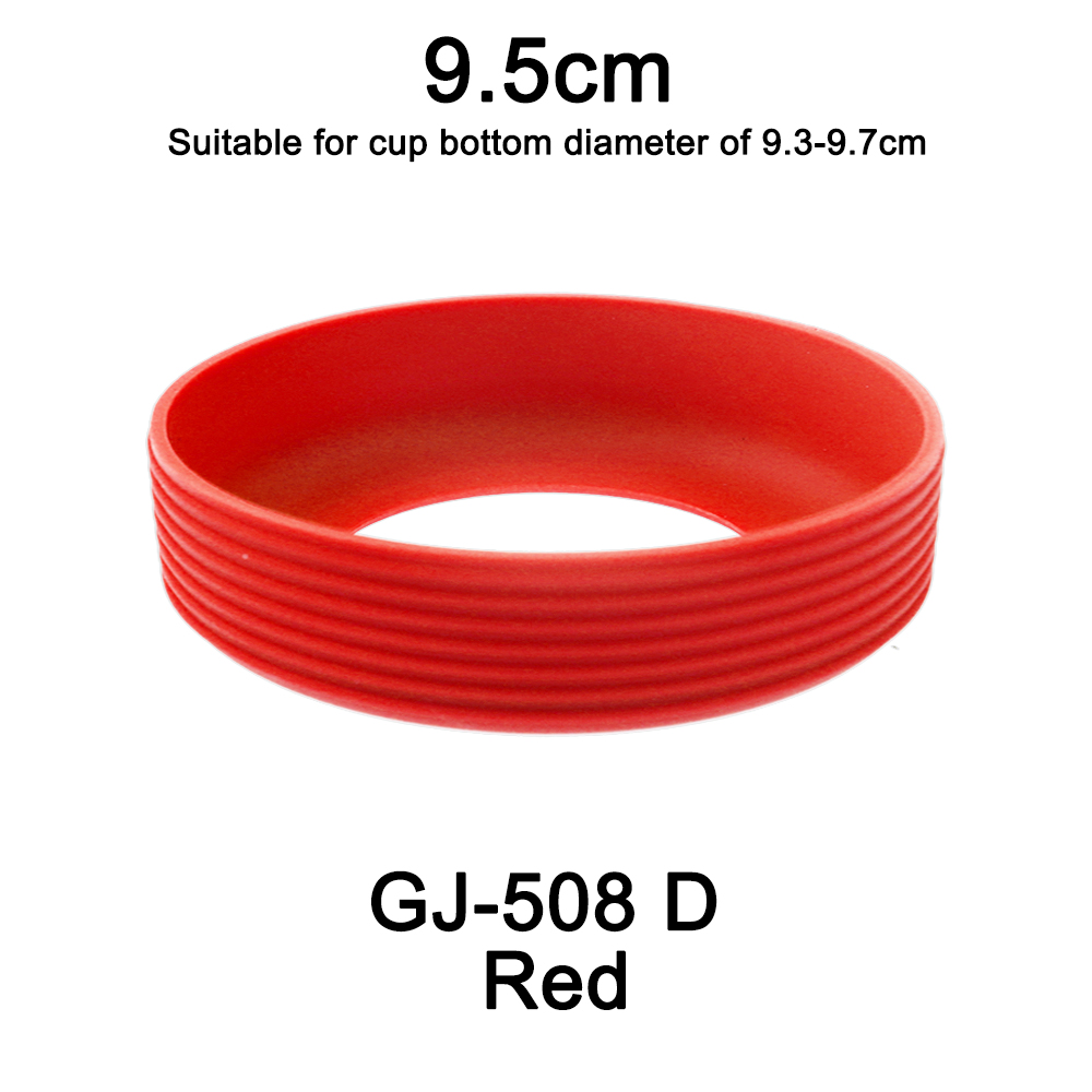 1pc diâmetro 9.5cm 24g rosqueado copo de silicone macio capa inferior resistente ao desgaste anel manga anti deslizamento boa dureza elástica: Luz amarela