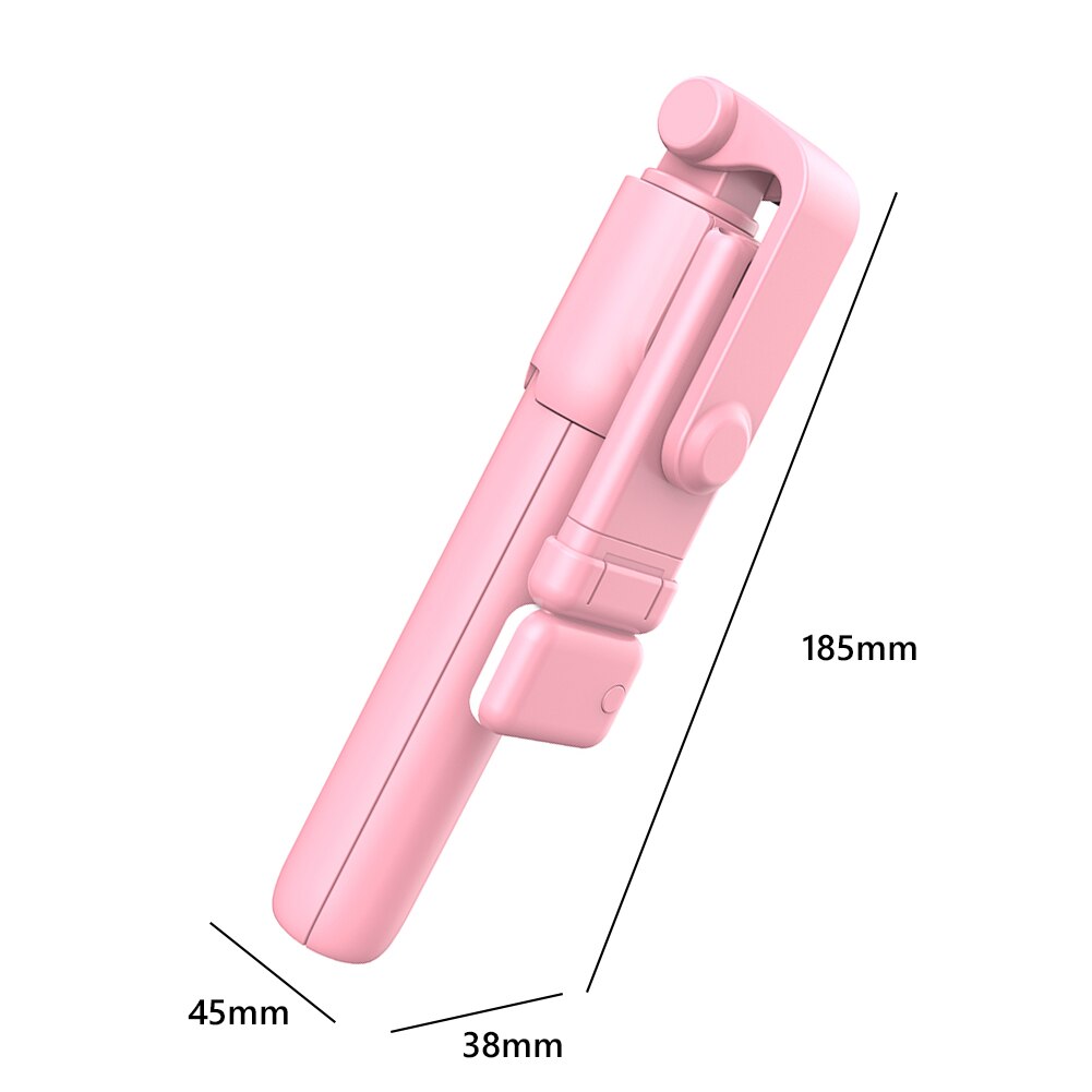Palo de Selfie extensible con Bluetooth para teléfono, trípode plegable con luz de relleno, remoto, ajustable, de mano, inteligente