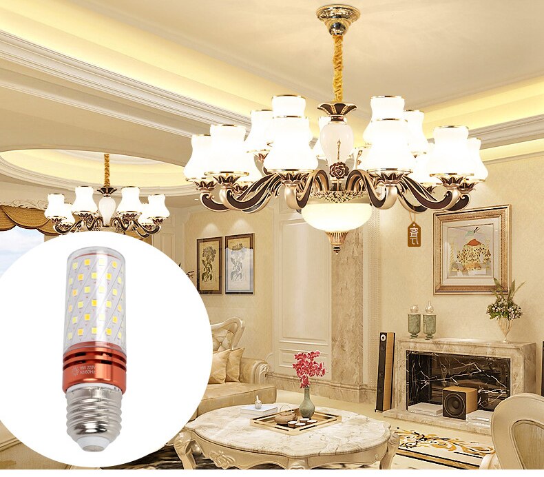 Ampoule LED E27, 16W, 220V, lampe LED, blanc /blanc froid, E14, pour salon, plafonnier, lampe de chevet