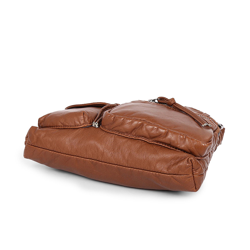 Petits sacs Messenger délavés pour femmes | Sac à bandoulière très doux, sac Vintage en cuir PU de bonne