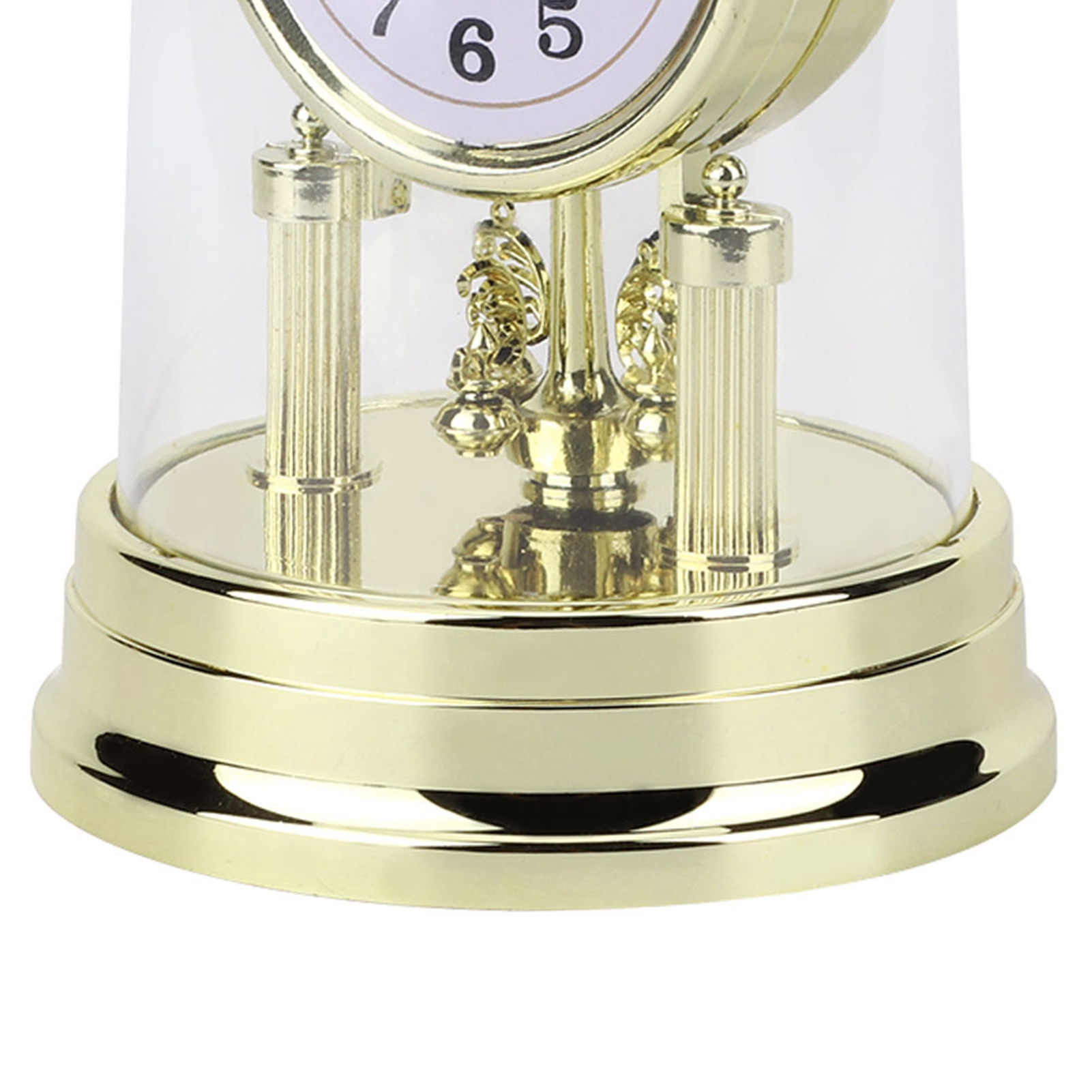 Table Clock European Retro Style Antique Silent Desktop Clock Home Decor for Living Room Office Hotel