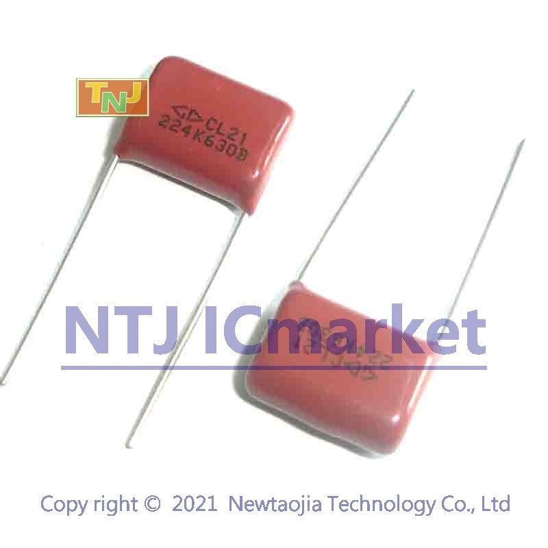 RELAND SUN 10 Stück CBB Kondensatoren 0,22µF 630V, 15mm Pitch - Polypropylen-Folienkondensator