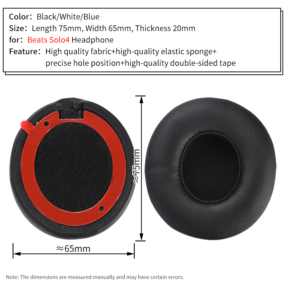 Ohr polster für Beats Solo4 Kopfhörer kissen Solo 4 Headset Schaumstoff polster Ohr polster Schwamm Ohren schützer