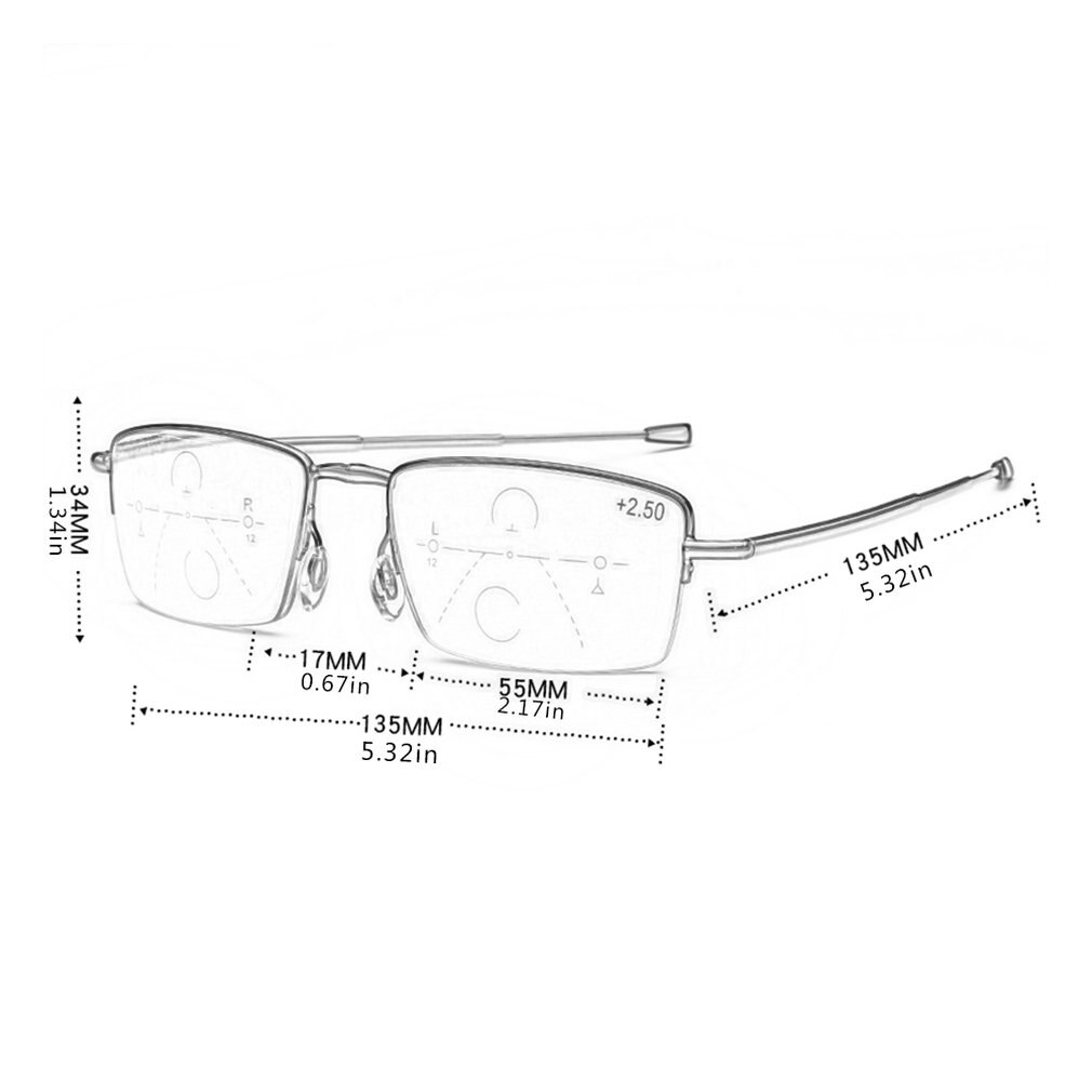 8009 Ultralichte Geheugen Titanium Blu-Ray Leesbril Mannen En Vrouwen Intelligente Zoom High-End Leesbril