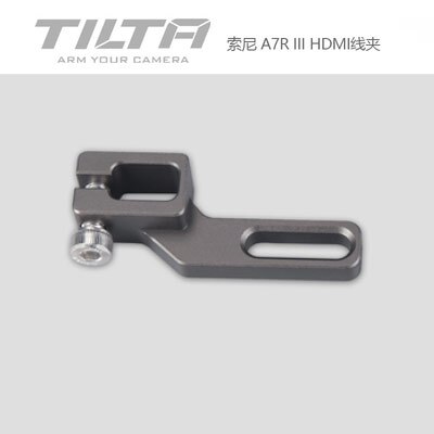 Tilta TA-T17-A-G Cage accessorie for SONY A7/A9 Single Rod Holder HDMI Clamp Attachment Run/Stop Cable HDMI to Micro HDMI CAGE: A7R III HDMI Clam