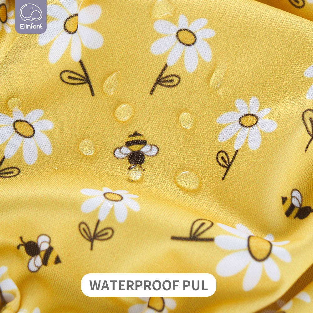 Elinfant reusable waterproof within 6kg newborn baby diaper dry fast suede cloth AIO pocket cloth diaper