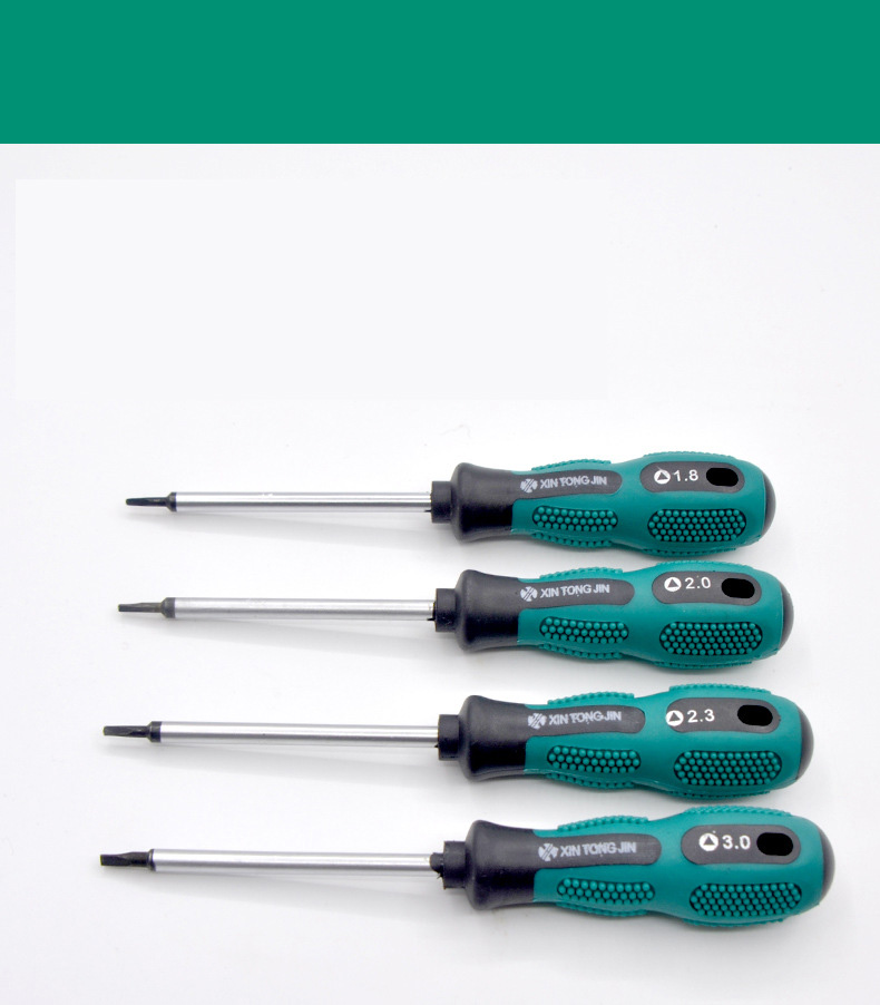 Driehoek Schroevendraaier 1.8Mm 2.0Mm 2.3Mm 3.0Mmcr-V Magnetische Anti-Skid Schroevendraaier Thuis Apparaten Funiture repaire Gereedschap Schroef