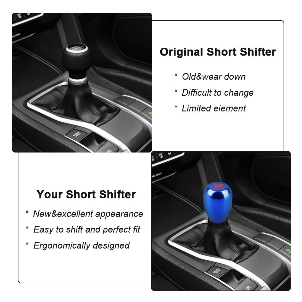 CNSPEED Racing Universal 5 Speed car Gear Shift Knob For Manual Transmission Aluminum Alloy Automatic Gear level YC100235