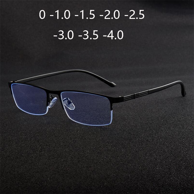 0 -1.0 -1.5 -2.0 -2.5 -3.0 -3.5 -4.0 sinistä valoa estäviä nelikulmaisia likinäköisyyslaseja valmiita puolikehysten reseptiä myopes lunettes