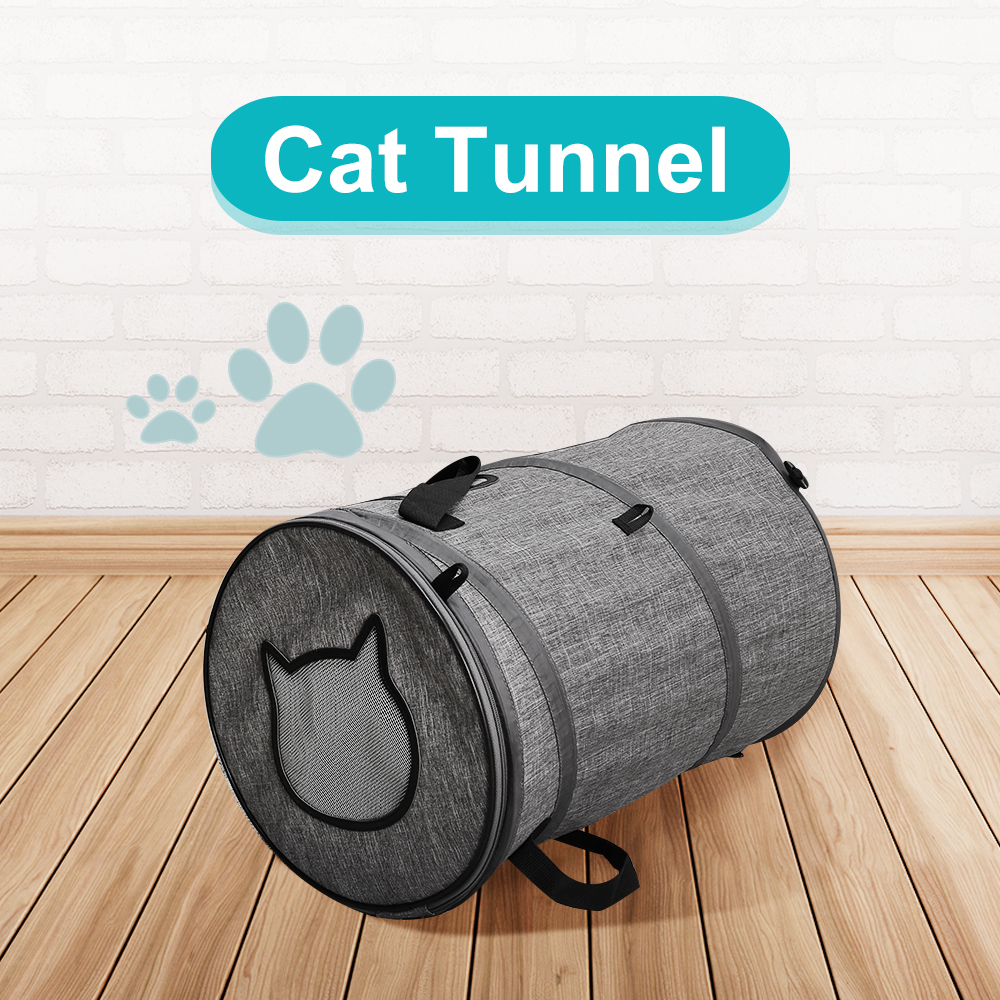 Multifunctional Cat Carrier Portable Bed Collapsible Cat Tunnel With Changeable Shapes Mat Toys Docamor Foldable Pet Cat Carrier
