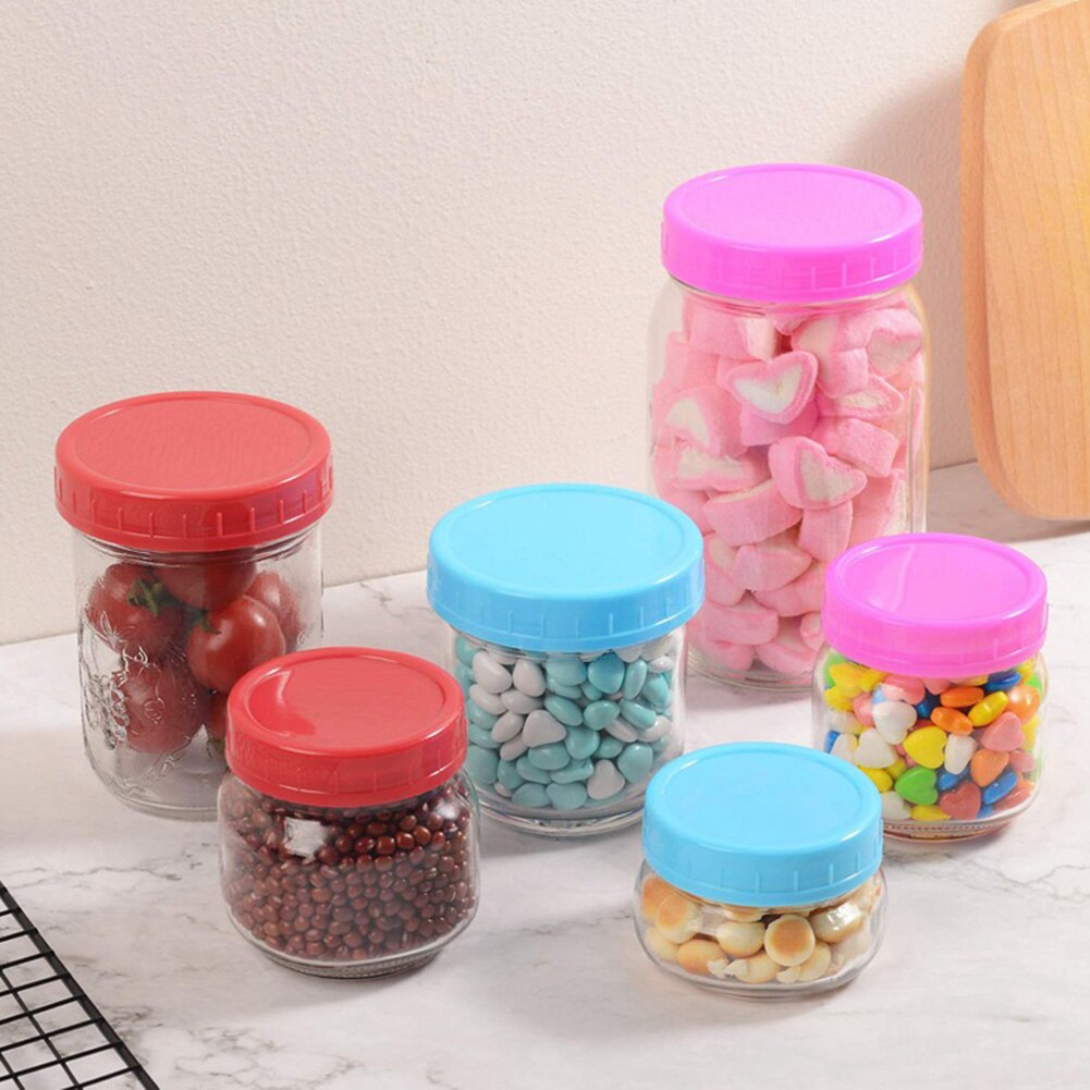 24Pcs Reusable Mason Jar Lids Cover Wide Mouth Mason Jar Lids Fermentation Lid Cap for Sauerkraut Kimchi Pickles Jar Lids Cover