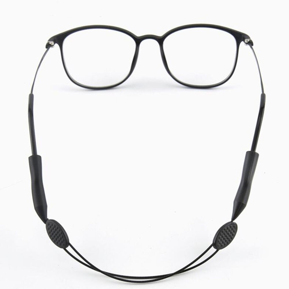 25-35CM Candy Color Elastic Silicone Eyeglasses Straps Sunglasses Chain Sports Anti-Slip String Glasses Ropes Band Cord Holder