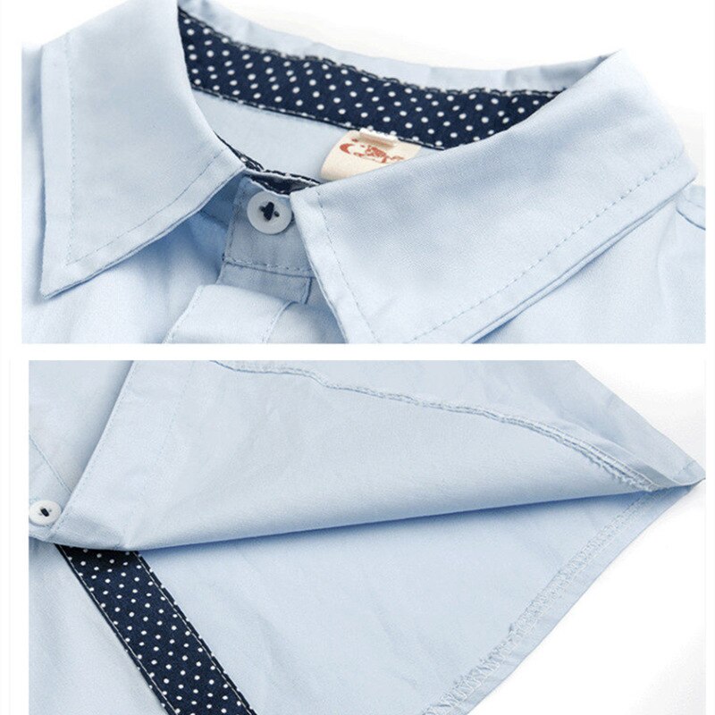 Skole drenge skjorter kortærmede bluser til drenge børnetøj bomuld turn-down krave børn toppe 5 7 9 11 13 15 år gammel