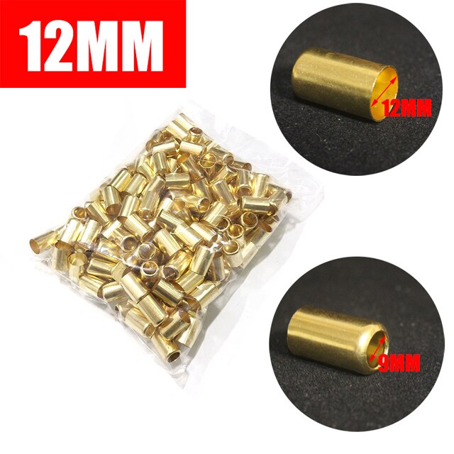 Sprayer Tube Sleeve 50Pcs/Pack High Pressure Pipe Copper Cover 11cm 15cm Agricultural Buckle Water Joint Brass Sleeves: 12mm