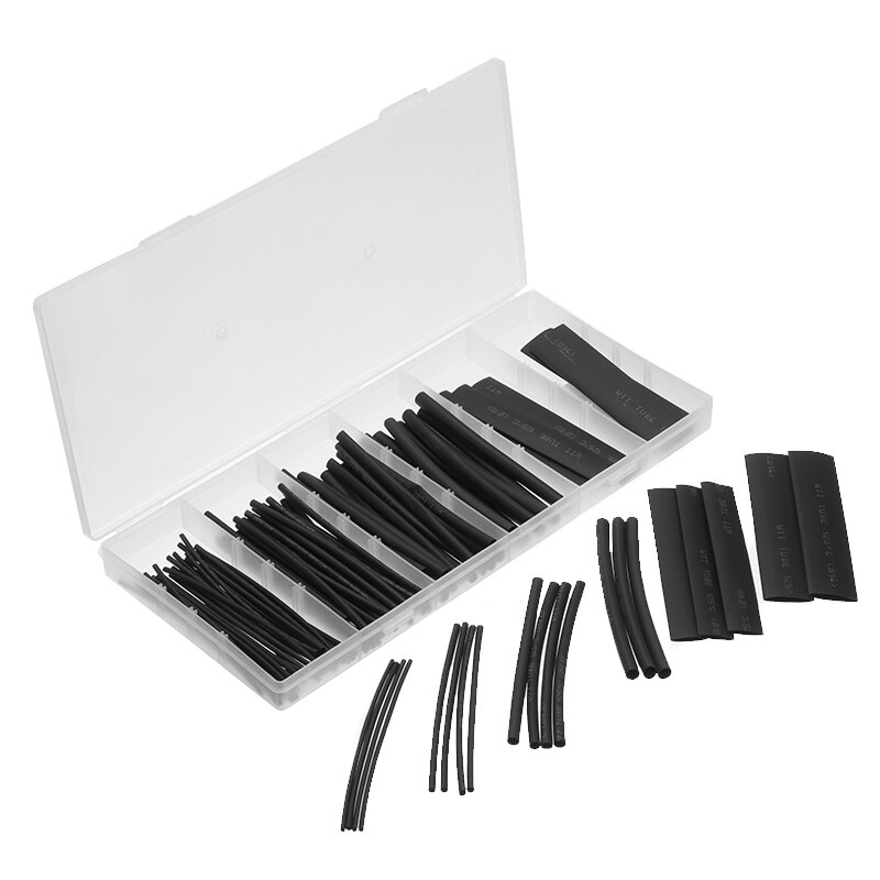 100pcs Heat Shrink Tubing Kit Tubes Wire Wrap Electrical Connection Cable Sleeve For Insulation Work And Repairs