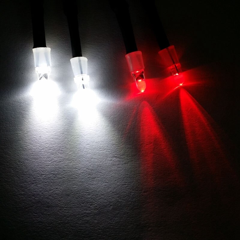 3Mm Model Auto Koplampen 2 Led Verlichting Voor Model Drift Afstandsbediening Auto Rc Accessoires