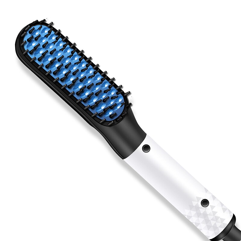 3 in 1 multifunktionell plattång hår kam borste skägg plattång uträtning kam hår papiljotter snabb hårstyler