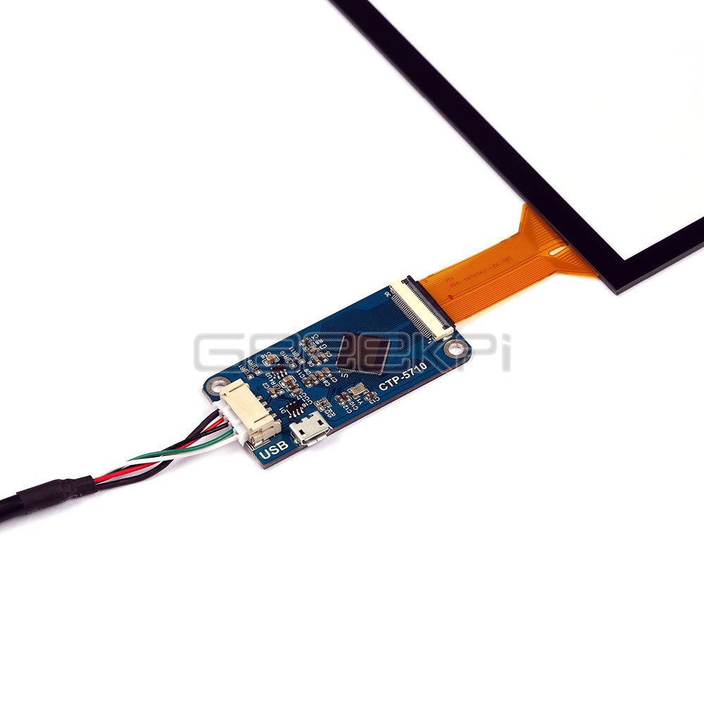 GeeekPi Original 7 inch Capacitive Touch Digitizer Screen Panel Glass Sensor Kit for CTP-571 Raspberry Pi 4 B All Platform / PC