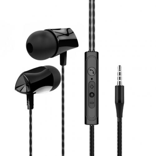 EOR X10 Universal MegaS Bass Wired In-Ohr 3D Stereo Surround Sound Musik Headset Ausgezeichnete Musical Gefühl Kopfhörer Mit mic: Black