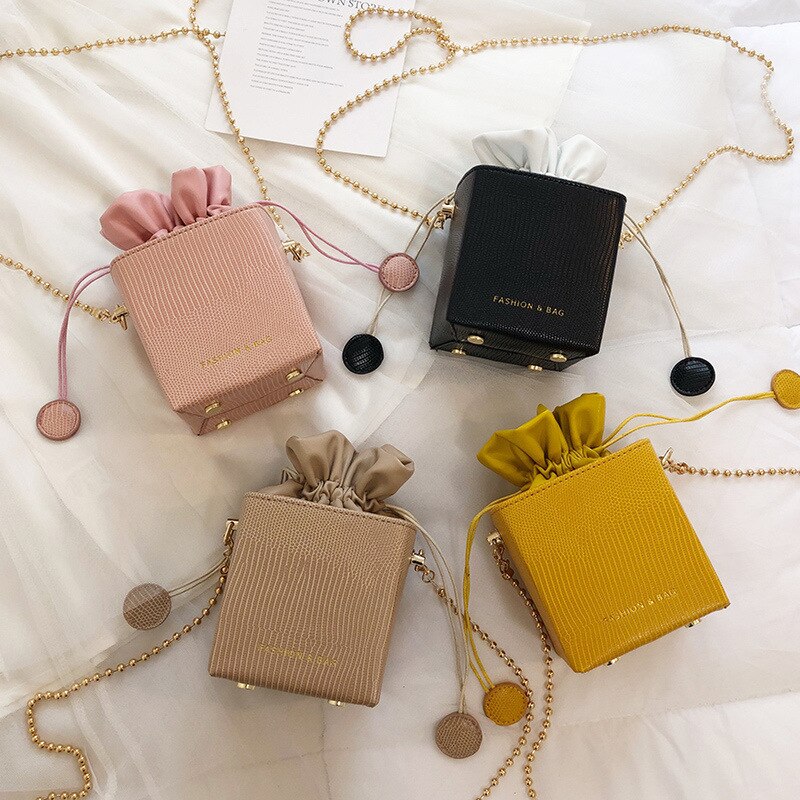 S.ikrr trekkoord emmer tas ketting doos mini tas dames luxe handtassen damestassen handtas dames schoudertas