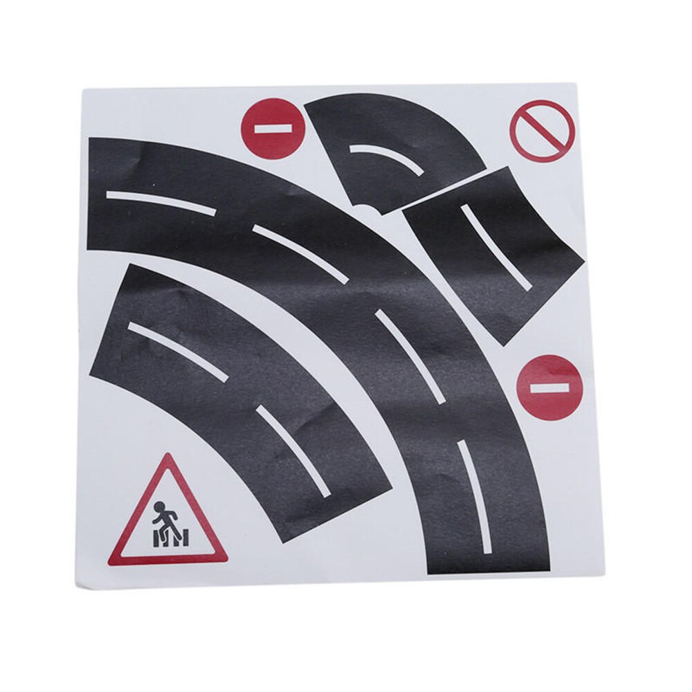 48 mmx 5m jernbane vej papir washi tape bred trafik vej klæbende malertape vej klistermærke til børn legetøj bil leg: 4