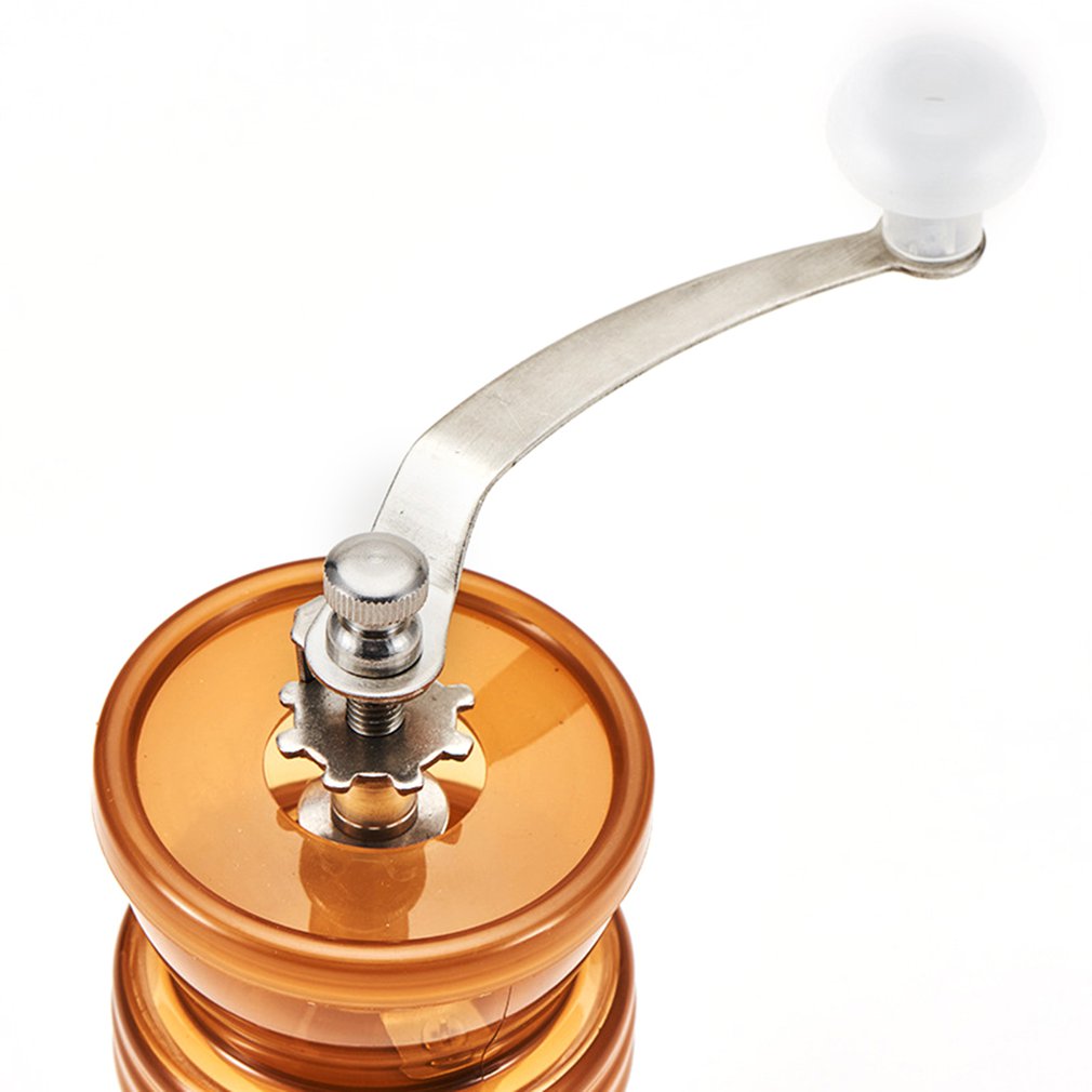 Transparent Hand Grinder Adjustable Ceramic Core 304 Stainless Steel Washable Hand Coffee Machine Kitchen Appliance