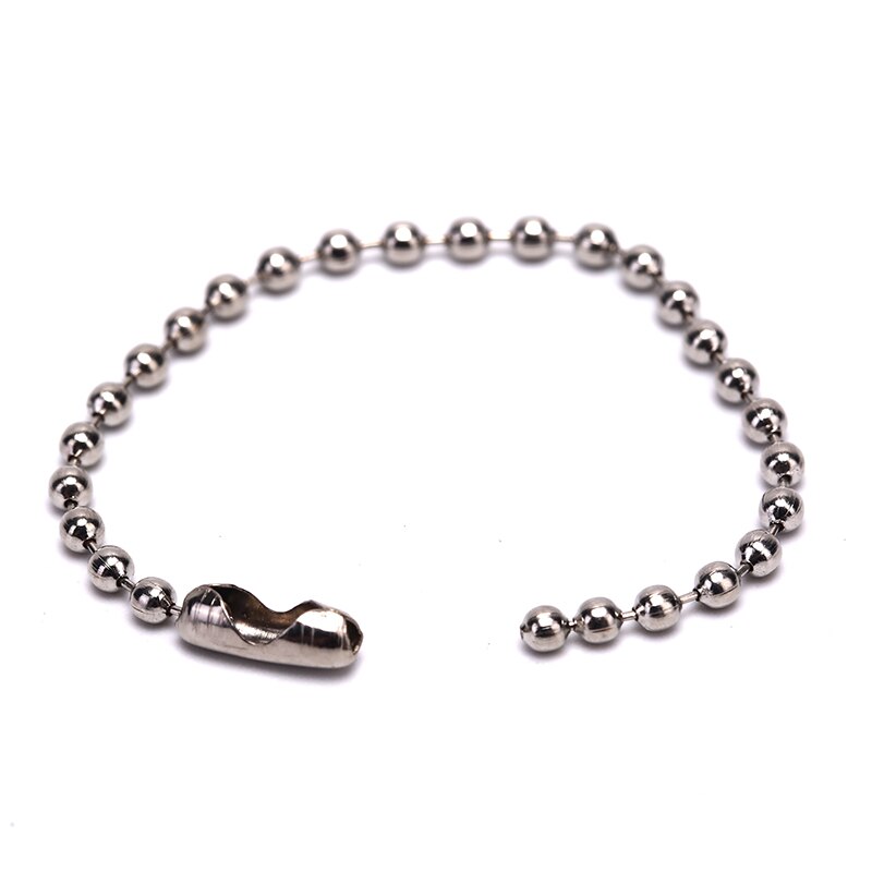 10Pcs 3.5" DIY Long Bead Connector Clasp Ball Chain Toy Keychain Bulk Link Chains With Connectors Clasps Animal Making