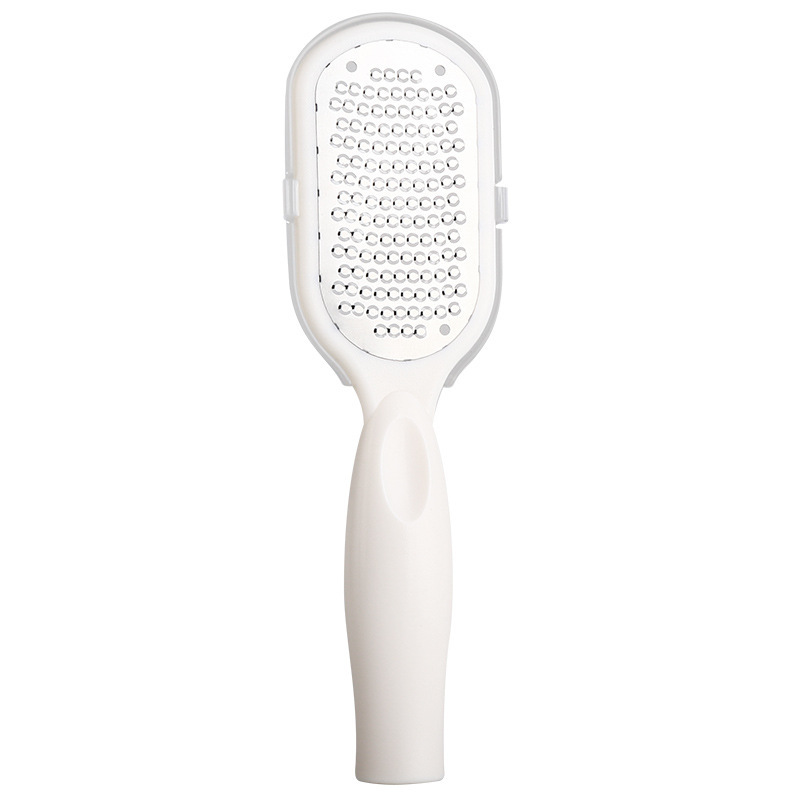 Lime à pied grattoir dissolvant de callosités pieds outils de pédicure professionnels en acier élimination du maïs des pieds dissolvant de peau morte soins des pieds: WHITE