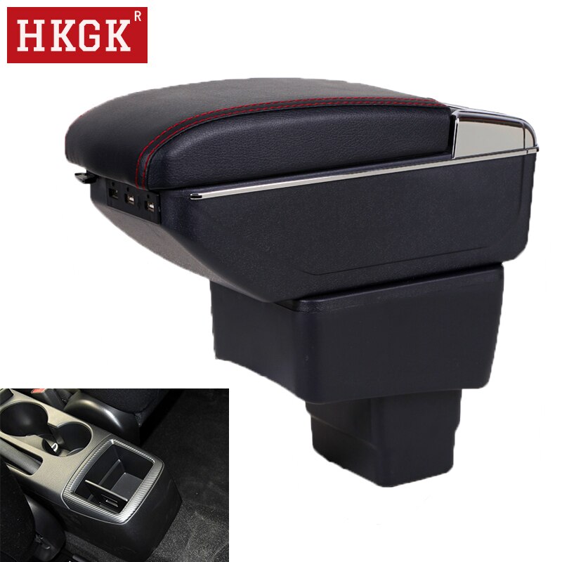 Car armrest box For Mazda CX-3 CX 3 central Store content box Dual Layer USB Charging cup holder ashtray Car accessories