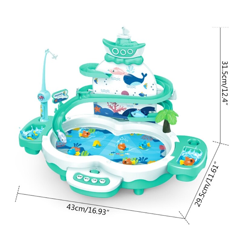 Bambini ragazzo ragazza pesca giocattolo Set vestito gioco magnetico acqua bambino giocattoli estivi gioco multimediale interazione genitore-figlio