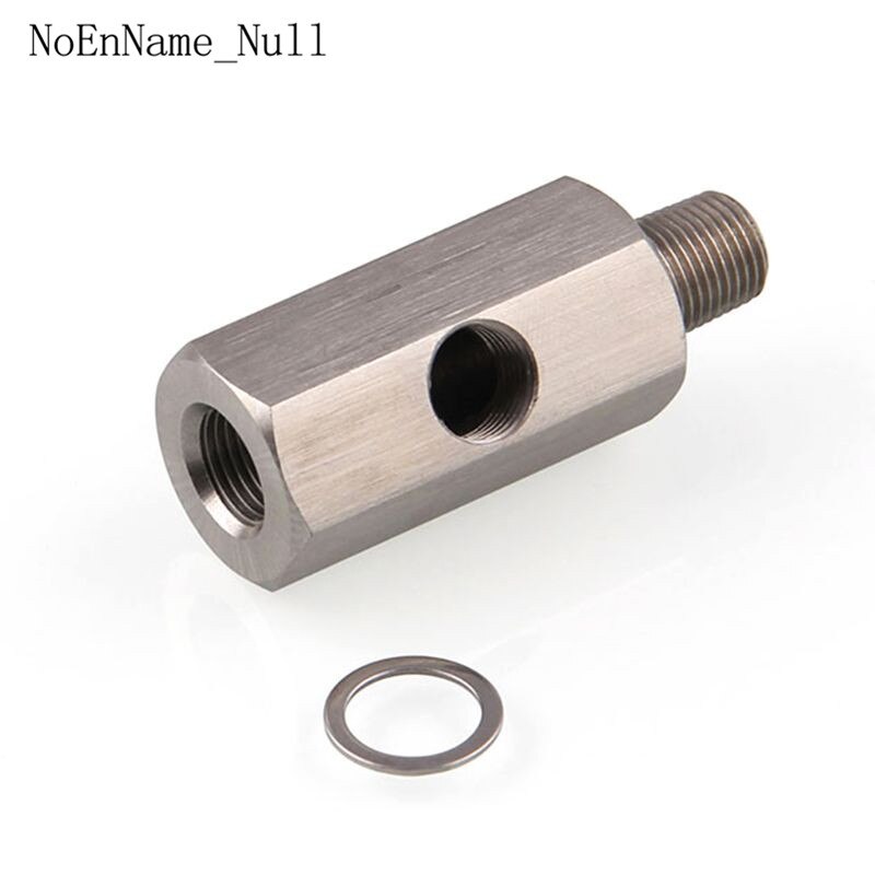 1/8" BSPT Oil Pressure Sensor Tee to NPT Adapter Turbo Supply Feed Line Gauge T