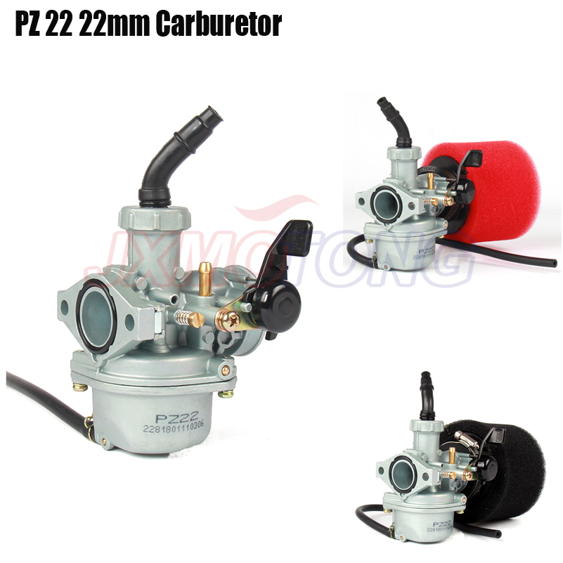 Carburateur PZ22 22mm et filtre à Air 38mm, pour Keihin 125cc KAYO Apollo Bosuer xmotos Kandi dirt/pit bikes monkey ATV