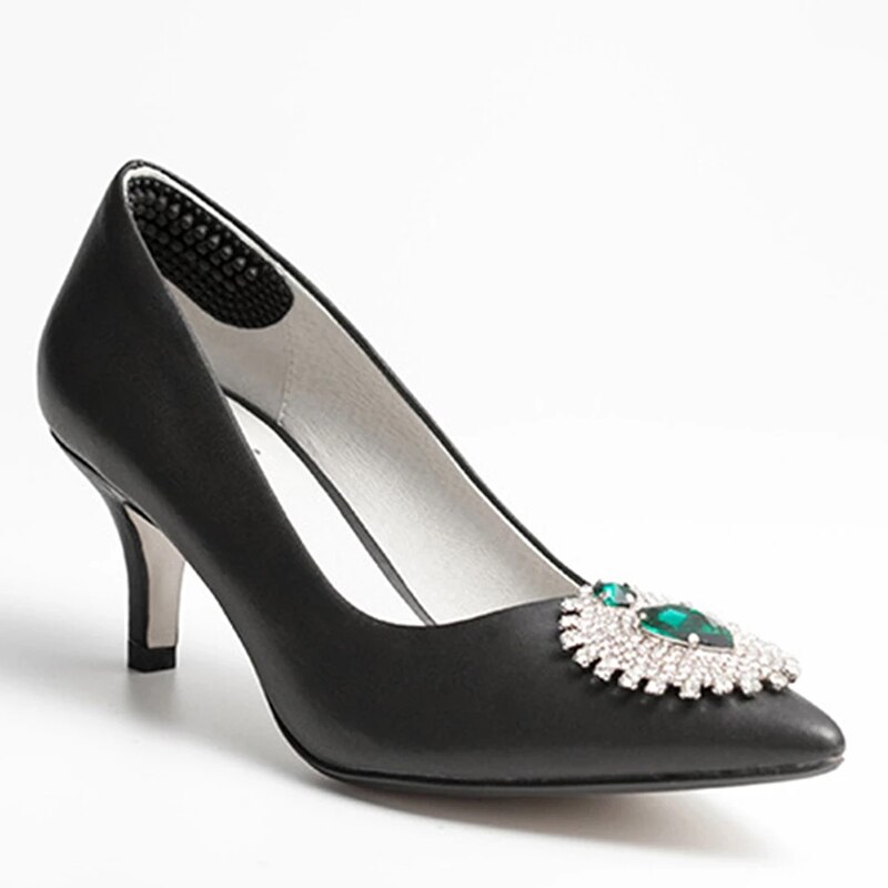 4D Heel Patch Silicone Rubber Heel Sticker with Soft Anti-wear Dots 2/4/5/6mm Thick for High Heels Shoes too Loose FK88