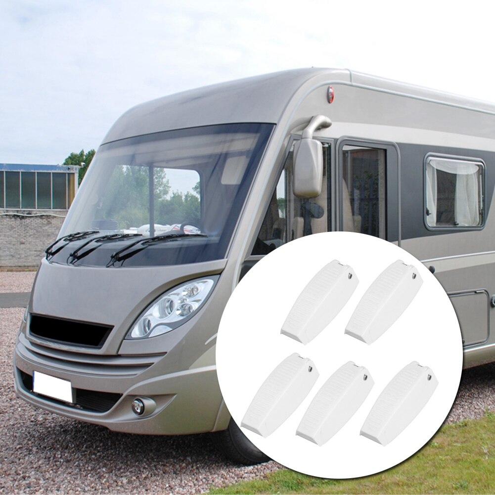 5Pcs RV Camper Trailer Baggage Door Clip Compartment Catches Latch Holder Fixed Clamp Clips Auto RV Exterior Accessories
