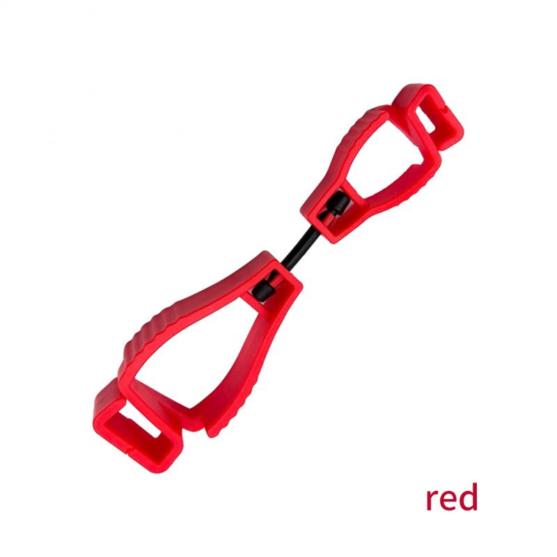 Plastic Handschoen Clips Arbeidsbescherming Handschoen Klem Grijper Vanger Met Hangende Gespen Anti Verlies Clips Outdoor Multifunctioneel Gereedschap: WHITE