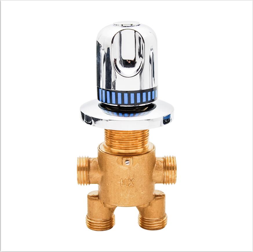 Mitigeur de robinet cascade | Baignoire froide et chaude de Style rond classique, robinet de commande de commutateur en laiton pour baignoire robinet douche: WF-103-2 output