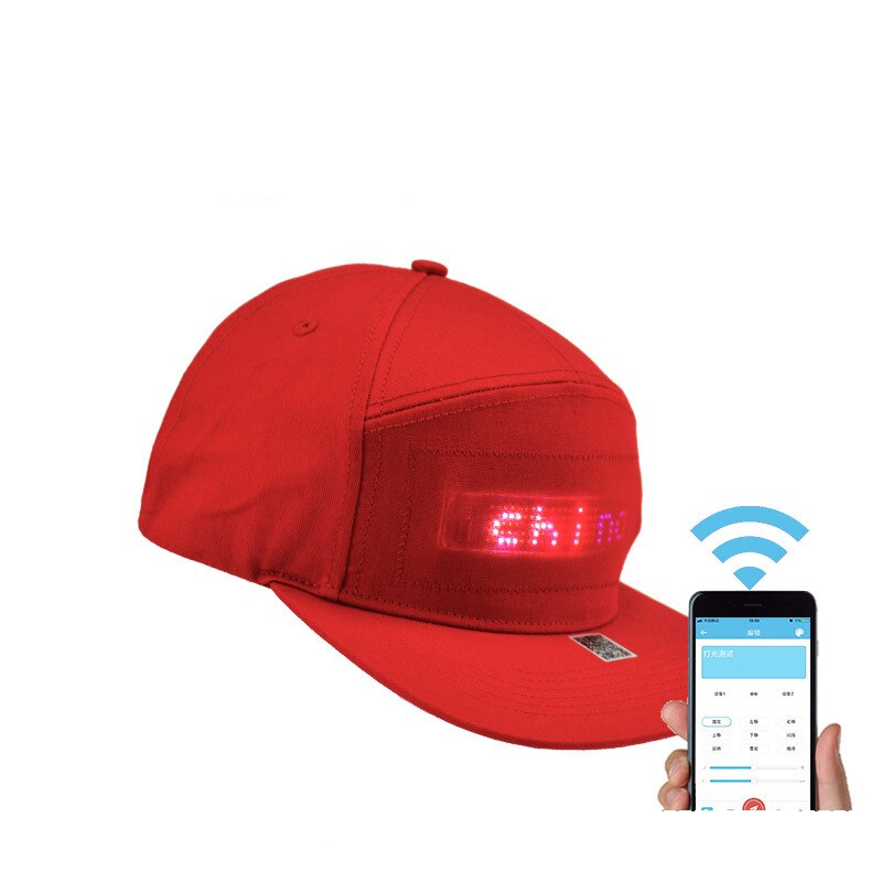 Led Display Hip Hop Hoeden Lichtgevende Meertalige Draadloze Bluetooth Party Honkbal Heren Vrouwen Advertentie Cap Zonnehoed