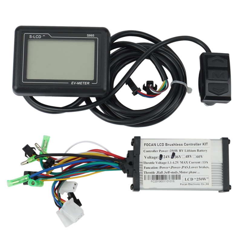 250W Elektrische Fahrrad Roller Controller Mit LCD S865 Display Geschwindigkeit Für BLDC Motor Scooter E-Bike: A2