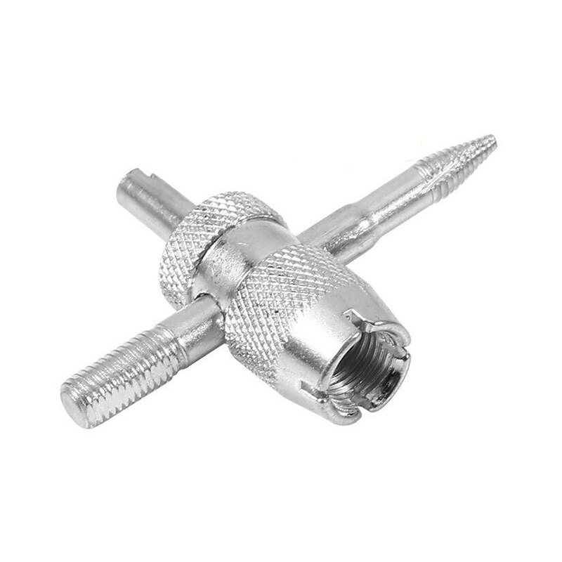 1set 4 Way Car Motorcycle Bike Tyre Tire Valve Repair Remover Tool with 4 Valve Stem Cores Tire Repair Tools Car Repair Tool
