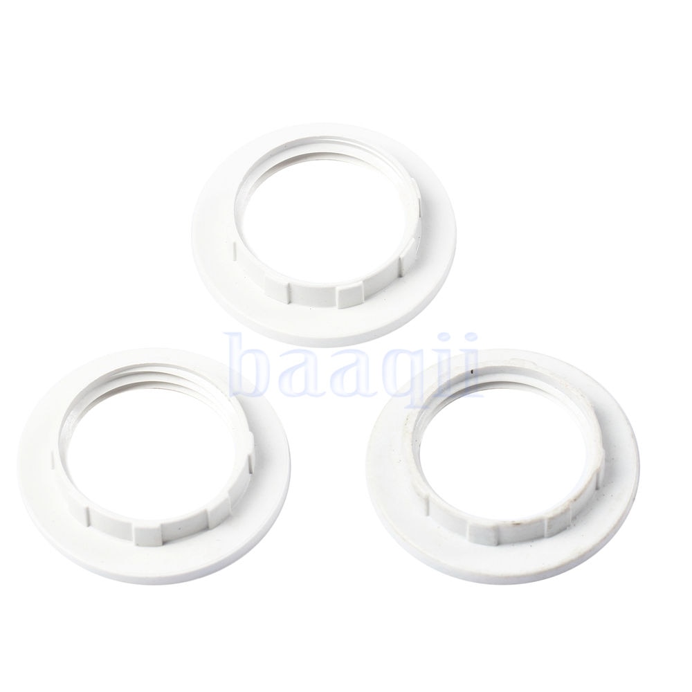 3Pcs 44Mm/28Mm M28 Draad E14 Plastic Lampenkap Kraag Ring Draad Lamp Licht Schaduw Accessoires Lamp houder Adapter HG2656X3