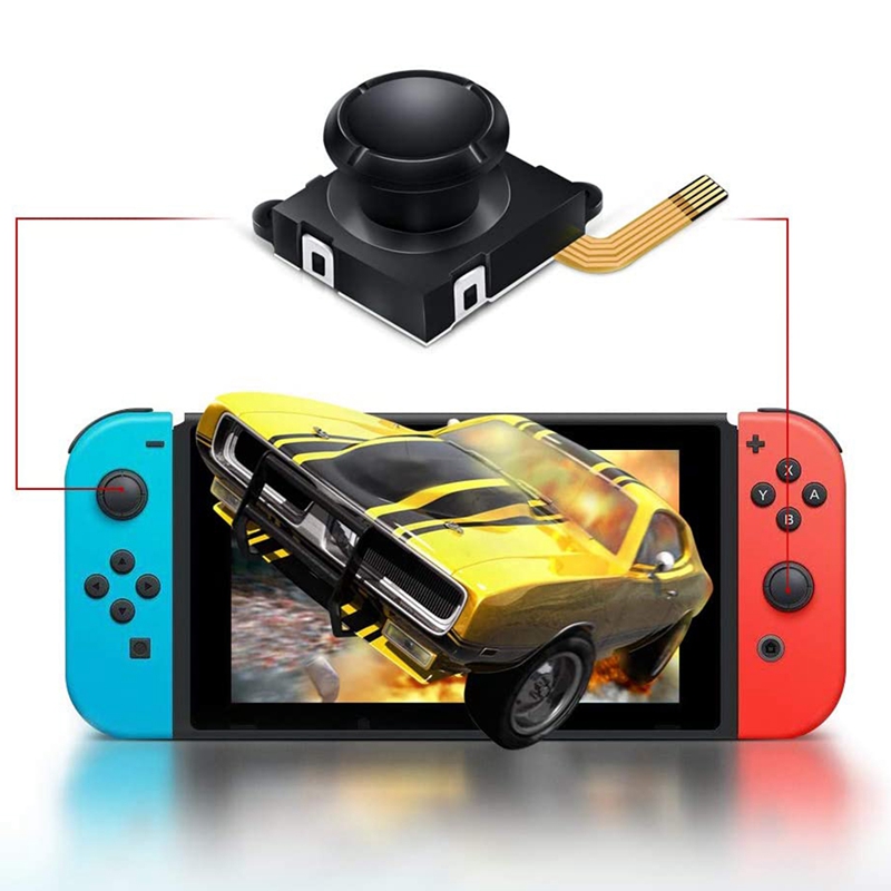 2 Pack 3D manette de remplacement analogique pouce Stick pour Nintendo Switch Joy-Con contrôleur-tournevis outil