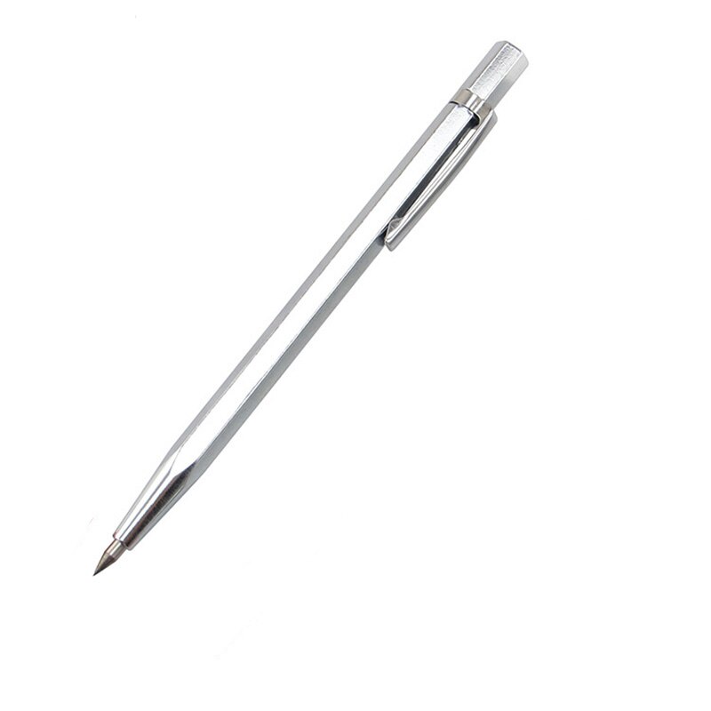 Alloy scribe pen Diamond Glass Tile Cutter Carbide Scriber Hard Metal Lettering Pen for Glass Tile cutting: Silver