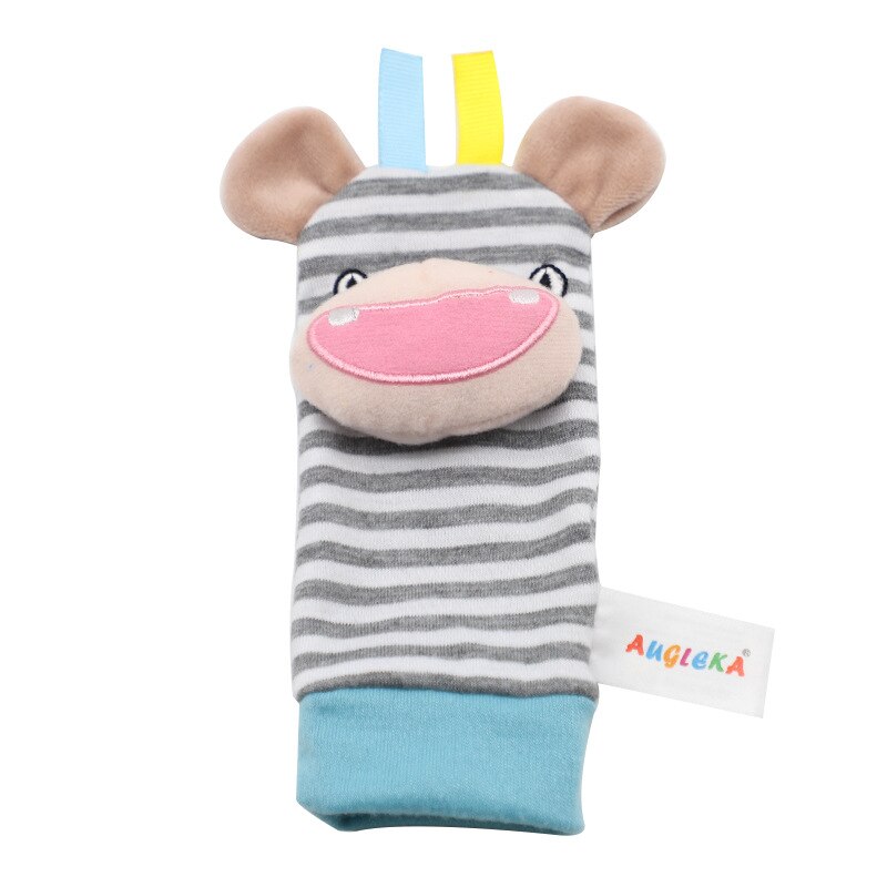 1 Pcs Leeuw Baby Rammelaar Speelgoed Tuin Bug Pols Rattle And Foot Sokken Dier Leuke Cartoon Baby Sokken Rammelaar Speelgoed