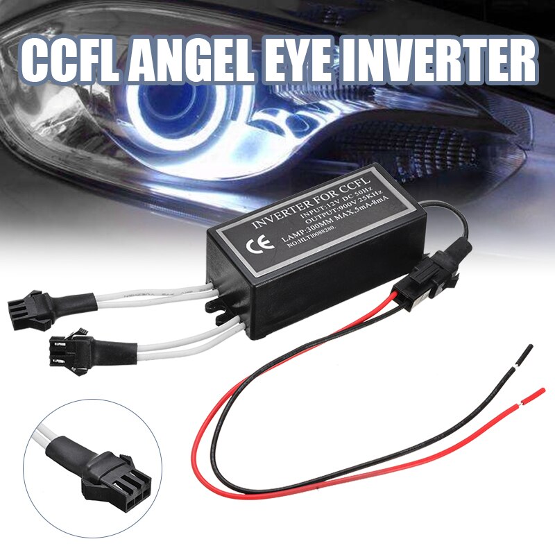 1pcs Inverter Ballast CCFL Angel Eyes Halo Rings Light 12 V-900 V Vrouwelijke 2 Uitgangen Omvormer Auto verlichting Accessoires