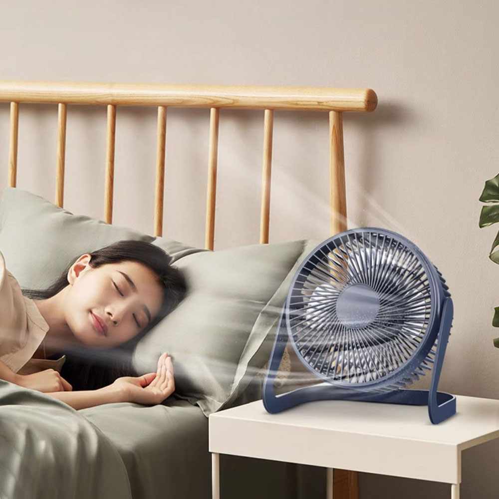 Desk Fans 4 Blades Rotatable Big Wind Power Silent Fan USB Mini Cooling Fan for Laptop Notebook Desktop PC Office Summer Outdoor