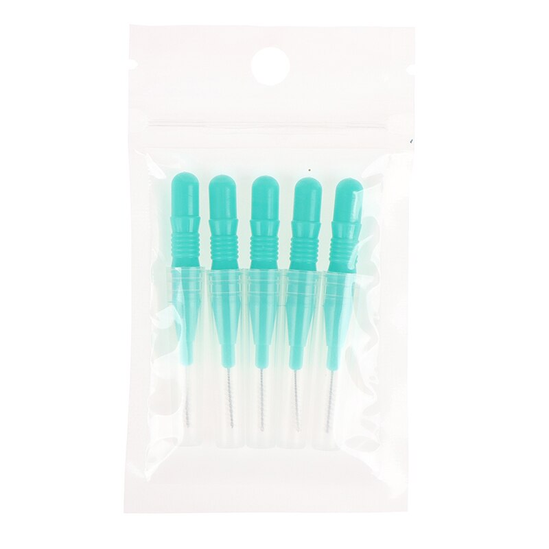 5Pcs Orale Schoon Interdentale Borstel Oral Care Tool Dental Floss Tanden Hygiëne Tandenstoker Tanden Borstel