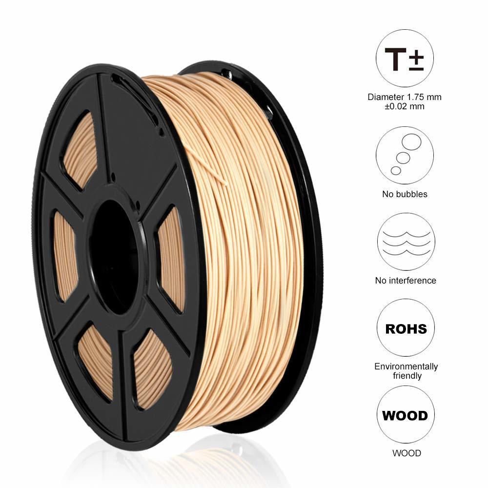 Fibra di legno 3d Stampante Filamento PLA 3d Filamento 1.75 millimetri/3.0 millimetri 1kg Legno Fialment Con 15% di legno fibra & 85% PLA 100% Nessuna Bolla