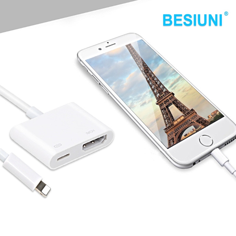 BESIUNI Illuminazione AV HDMI/HDTV TV Digitale Via Cavo Adattatore Per iphone 5 5S 6 6s 7 7 plus